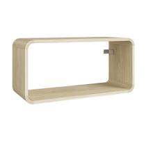 Prateleira Suspensa Nicho Duplo Linha Curve CV009CACA 62cm Carvalho Araguaia - Completa Móveis