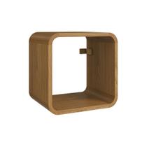 Prateleira Suspensa Nicho Simples Linha Curve CV008CXCX 30cm Carvalho Xingu - Completa Móveis