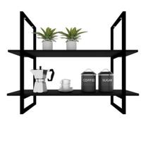 Prateleira Suspensa Teto Cozinha Nicho Industrial Nichos Suporte MDF Prateleira Suspensa Teto Cozinha Nicho Industrial Nichos Suporte MDF