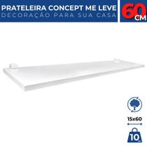 Prateleira Tábua Lisa 15x60cm MDF c/ Suporte Resistente Leve