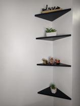 Prateleira Triangular de Parede Estante Decorativa Suporte para Livros e Objetos Prateleira Triangular de Parede Estante Decorativa Suporte para Livros e Objetos