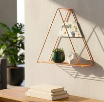 Prateleira Triangular Nicho Rosé Decoração Moderna Prateleira Triangular Nicho Rosé Decoração Moderna