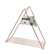 Prateleira Triangular Rosé 40cm - Organização Elegante com Estilo para Seu Ambiente!