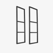 Prateleira Tripla Completa Estilo Industrial Ferro 90X90X20