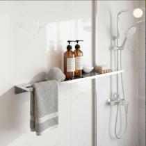 Prateleira Tripla Porta shampoo Em Aço Inoxidável Com Toalheiro Para Banheiro Grego Metal Prateleira Tripla Porta shampoo Em Aço Inoxidável Com Toalheiro Para Banheiro Grego Metal