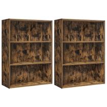 Prateleira VASAGLE ULBC163X01-2 60x24x81 cm Conjunto de 3 camadas x2