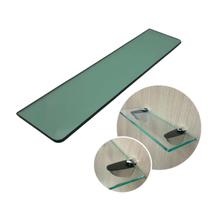 Prateleira Vidro 60x20cm Canto Arredondado 8mm com Suporte Tucano Prateleira Vidro 60x20cm Canto Arredondado 8mm com Suporte Tucano