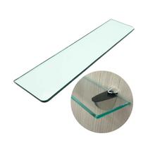 Prateleira Vidro Suporte Cromado 50x10cm Desicon Premium