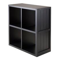 Prateleira Winsome Timothy Small Black 65x30x69 cm 4 cubos Prateleira Winsome Timothy Small Black 65x30x69 cm 4 cubos