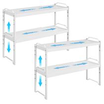 Prateleira X-cosrack Ajustável 3252 cm, Suporta até 13,5 kg Pacote com 4