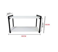 Prateleiras BRANCA - 80CM nicho estilo industrial Prateleiras BRANCA - 80CM nicho estilo industrial