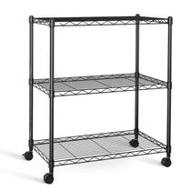 Prateleiras de armazenamento HealSmart 3-Tier 340kg, capacidade 61x35x81cm