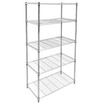 Prateleiras de armazenamento YSSOA de 5 prateleiras para serviços pesados com capacidade de 1750 libras Prateleiras de armazenamento YSSOA de 5 prateleiras para serviços pesados com capacidade de 1750 libras