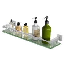 Prateleiras de banheiro Alise Brushed Nickel Glass 50cm Prateleiras de banheiro Alise Brushed Nickel Glass 50cm