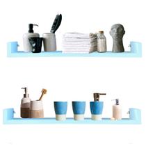 Prateleiras De banheiro Nicho Organizador De Lavabo Porta Xampu Mdf U 3un55cm