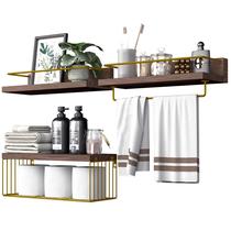 Prateleiras de banheiro PopiShelves Over Toilet com conjunto de armazenamento de 3