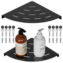 Prateleiras de chuveiro de canto LFBA 304 em aço inoxidável preto fosco Prateleiras de chuveiro de canto LFBA 304 em aço inoxidável preto fosco