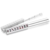Prateleiras de Mahjong Suncle, 4 peças com botões de acrílico transparente Prateleiras de Mahjong Suncle, 4 peças com botões de acrílico transparente
