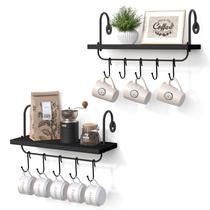 Prateleiras de parede flutuantes Olakee para cozinha, banheiro, conjunto de 2