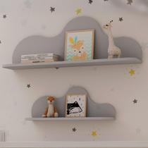 Prateleiras de Parede para Quarto Infantil Nuvem 100% MDF Prateleiras de Parede para Quarto Infantil Nuvem 100% MDF