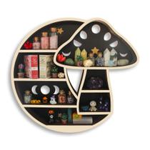 Prateleiras flutuantes FNYDOX Cute Mushroom Decor Moon Crystal