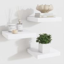 Prateleiras flutuantes Fun Memories quadradas de 19 cm com suporte invisível