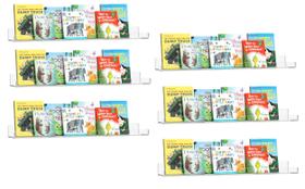 Prateleiras flutuantes HBlife Clear Acrylic 60 cm com espaçamento entre pinos de 16 polegadas Prateleiras flutuantes HBlife Clear Acrylic 60 cm com espaçamento entre pinos de 16 polegadas