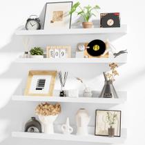 Prateleiras flutuantes Heimlove Picture Ledge Shelf 60 cm, conjunto de 4 Prateleiras flutuantes Heimlove Picture Ledge Shelf 60 cm, conjunto de 4
