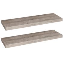 Prateleiras flutuantes HOOBRO BG80BJP201 Greige Conjunto de 2 80x20x3,8cm