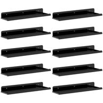 Prateleiras flutuantes Lifewit Black Acrylic 38,1 cm, pacote com 10 Prateleiras flutuantes Lifewit Black Acrylic 38,1 cm, pacote com 10