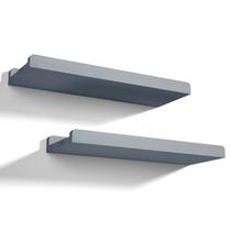 Prateleiras flutuantes Love-kankei, conjunto de 2 madeiras rústicas de 43 cm
