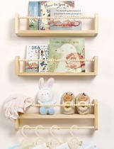 Prateleiras flutuantes Maxpeuvon Nursery Natural Wood, conjunto de 3 Prateleiras flutuantes Maxpeuvon Nursery Natural Wood, conjunto de 3