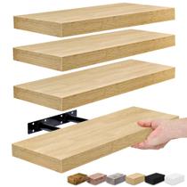 Prateleiras flutuantes Sorbus Maple Wood para parede, pacote com 4 Prateleiras flutuantes Sorbus Maple Wood para parede, pacote com 4
