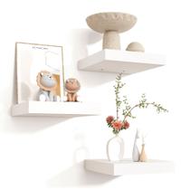 Prateleiras flutuantes Venusmiles Square 20x20x3cm, pacote com 3, brancas Prateleiras flutuantes Venusmiles Square 20x20x3cm, pacote com 3, brancas