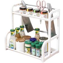 Prateleiras Montáveis Mini Armário 2 Andares Organizador Multiuso pra Cozinha Prateleiras Montáveis Mini Armário 2 Andares Organizador Multiuso pra Cozinha