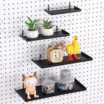 Prateleiras Pegboard Lineshading 4 peças com suportes de prateleira de metal