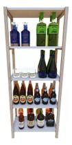 Prateleiras Stands Decorativas Modernar Madeira Natural