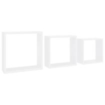 Prateleiras Wall Cube VidaXL em MDF branco, conjunto de 3, 30x30cm Prateleiras Wall Cube VidaXL em MDF branco, conjunto de 3, 30x30cm
