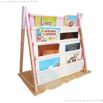 Prateleirinha Para Livros Infantil Montessori Rosa
