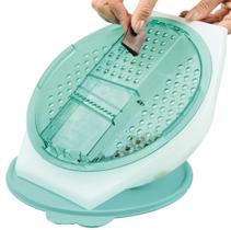 Prática 2 litros com base translúcida, ralo e tampa Verde Mint Tupperware