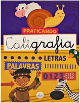 Praticando caligrafia - azul