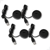 Praticidade e Elegância: Kit de 4 Plugs Tomada com LED Indicador para Sofás e Móveis Praticidade e Elegância: Kit de 4 Plugs Tomada com LED Indicador para Sofás e Móveis