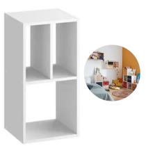 PRATILEIRA CUBO NICHO MDF 90x35x25CM QUARTO SALA EVEREST