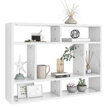 Pratileira decorativa nicho 70cm fixa de parede sixteen