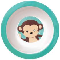 Pratinho Bebê Papinha Bowl Animal Fun Macaco 350ml Buba