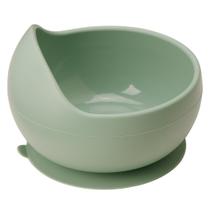 Pratinho Bowl Em Silicone Com Ventosa Verde Para Bebê BPA Free Fácil Limpeza Buba