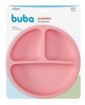 Pratinho De Comida Para Bebe Com Divisórias Ventosa Colorido - Buba Pratinho De Comida Para Bebe Com Divisórias Ventosa Colorido - Buba