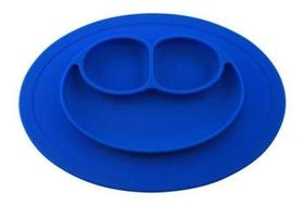 Pratinho de Silicone com Divisórias Azul Turminha Guará