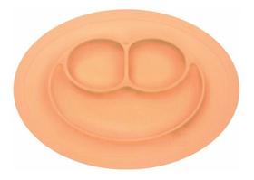Pratinho de Silicone com Divisórias Laranja Turminha Guará