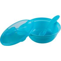 Pratinho Fundo Bebe Bowl Com Tampa E Colher 300 Ml